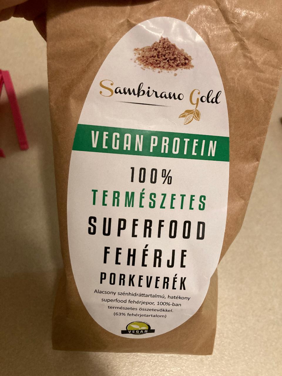 Képek - sambirano gold vegán fehérjepor