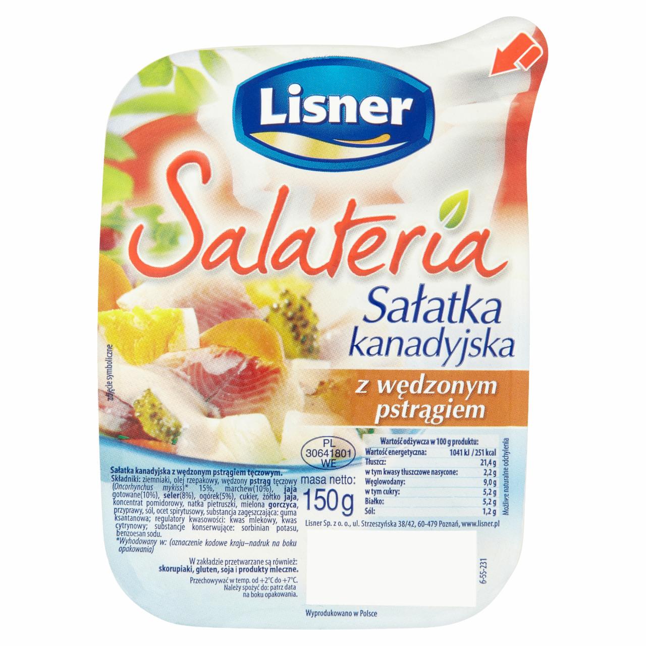 Képek - Lisner Salateria füstölt pisztrángos kanadai saláta 150 g