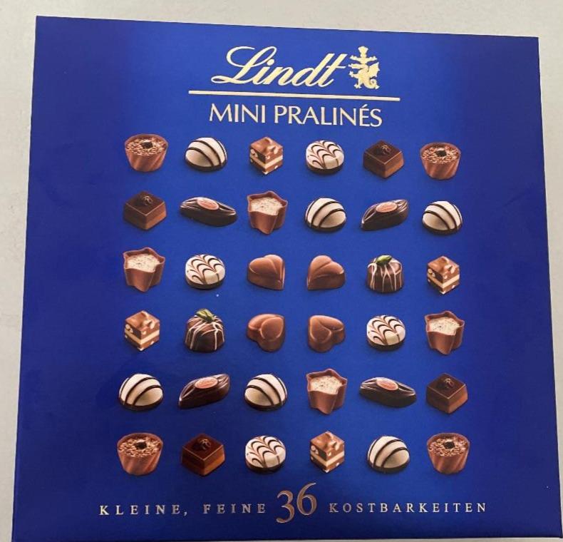 Képek - Mini pralinés töltött csokibonbon kollekció tejcsokoládéból és keserű csokoládéból 36 db Lindt