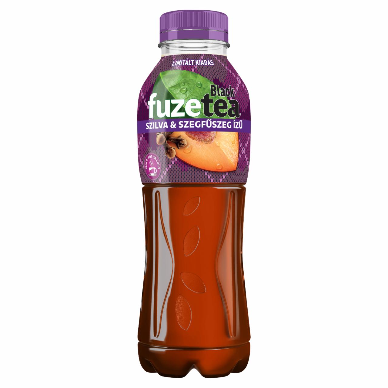 Képek - FUZETEA szilva & szegfűszeg ízű szénsavmentes üdítőital fekete tea kivonattal 500 ml