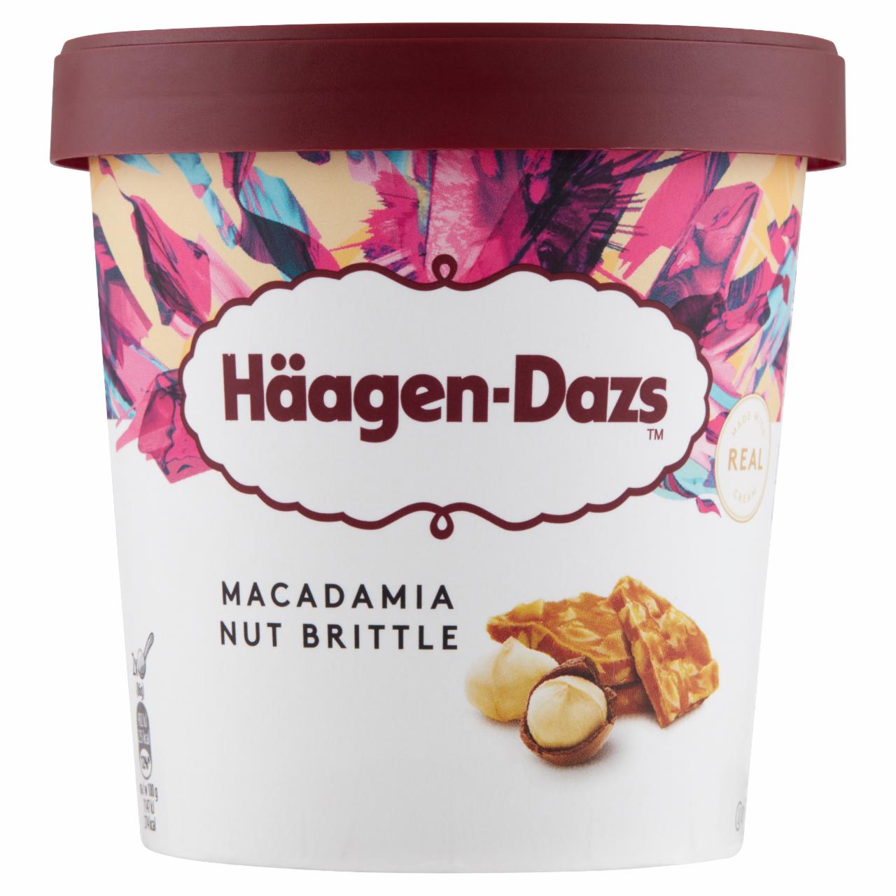 Képek - Häagen-Dazs vanília vanília ízű jégkrém makadámia dió grillázzsal 460 ml