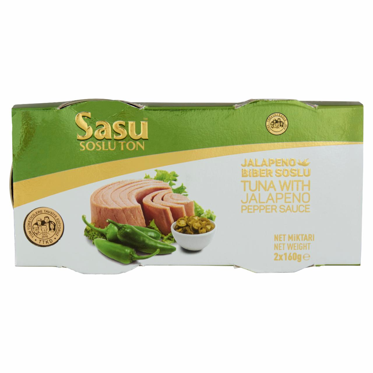 Képek - Sasu tonhalkonzerv jalapeno paprikás szósszal 2 x 160 g