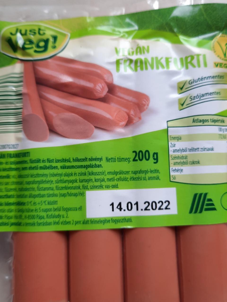 Képek - Vegán frankfurti Just veg!