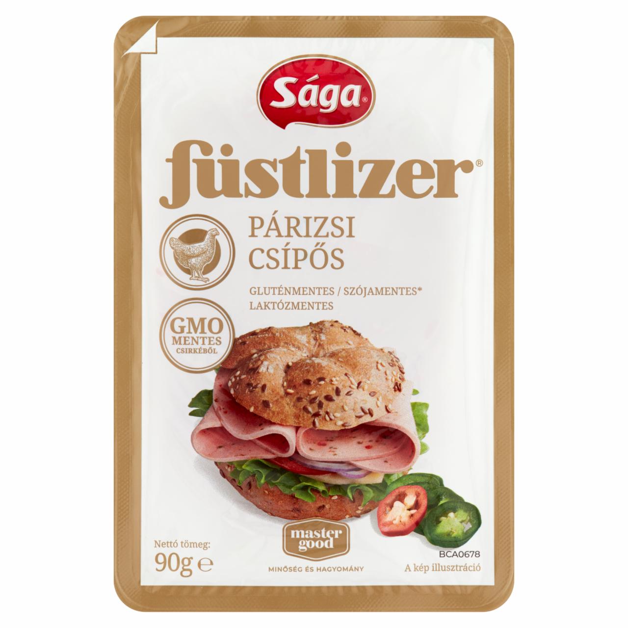 Képek - Sága Füstlizer szeletelt, csípős párizsi 90 g