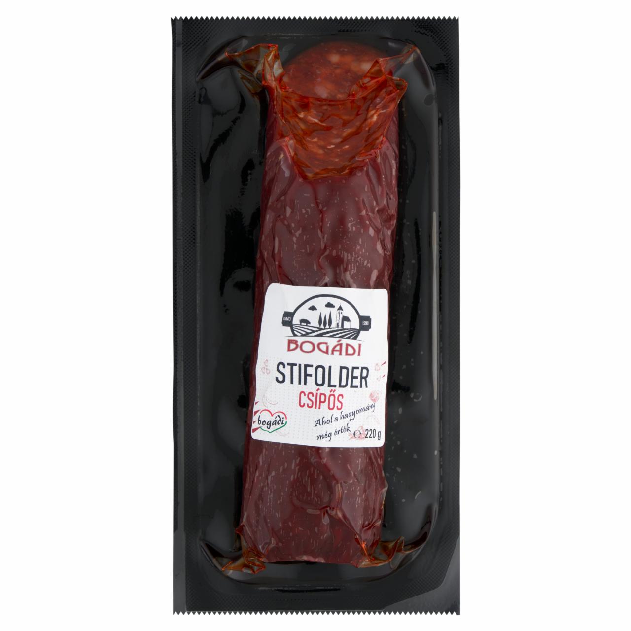 Képek - Bogádi Stifolder csípős félszáraz vastagkolbász 220 g
