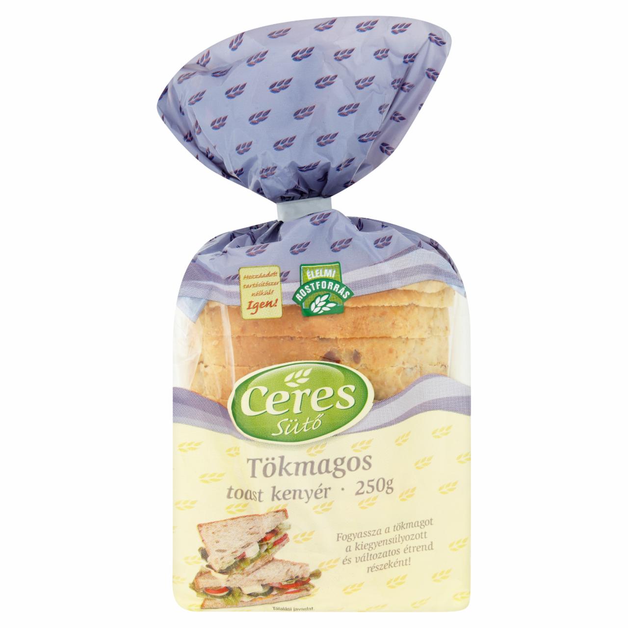 Képek - Ceres Sütő tökmagos toast kenyér 250 g