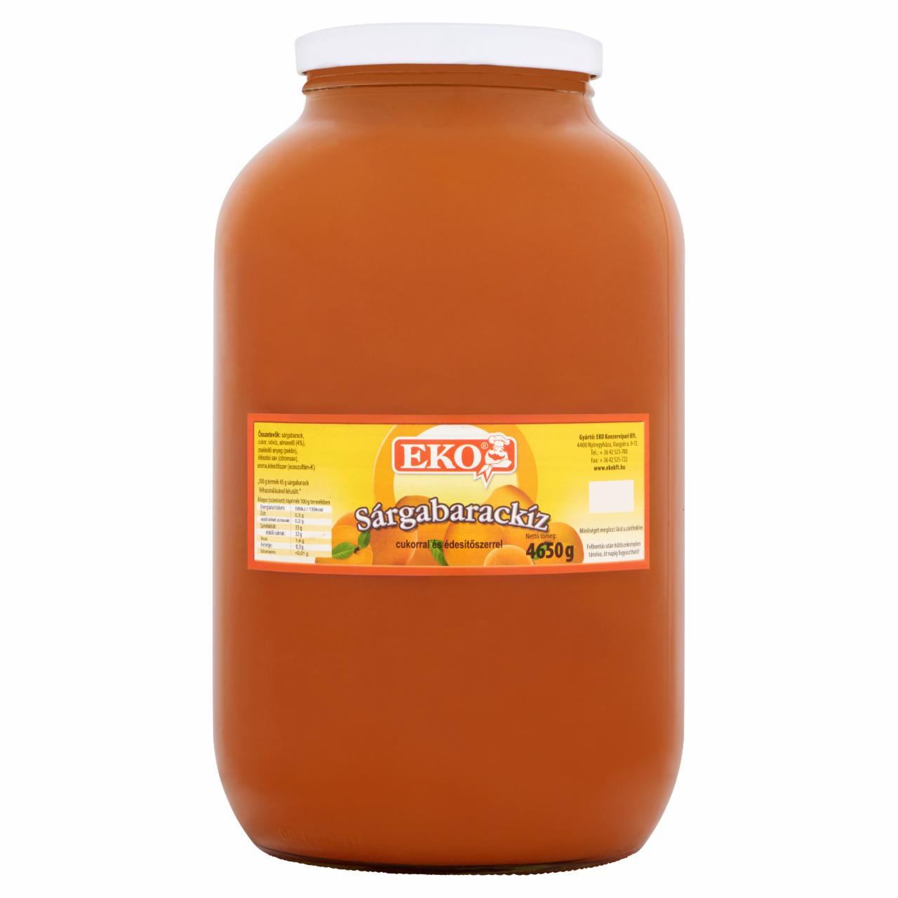 Képek - Eko sárgabarackíz cukorral és édesítőszerrel 4650 g