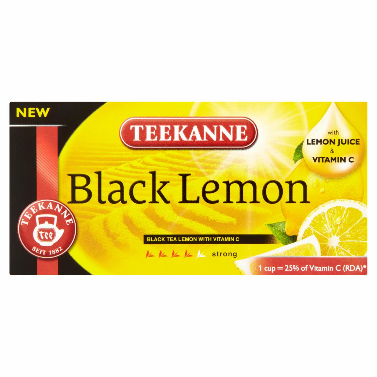 Képek - Teekanne fekete teakeverék sűrített citromlével 20 filter 33 g