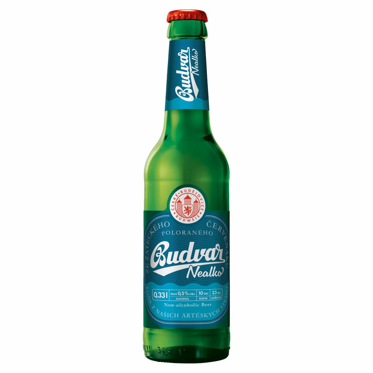 Képek - Budweiser Budvar Free cseh alkoholmentes világos sör 0,5% 0,33 l