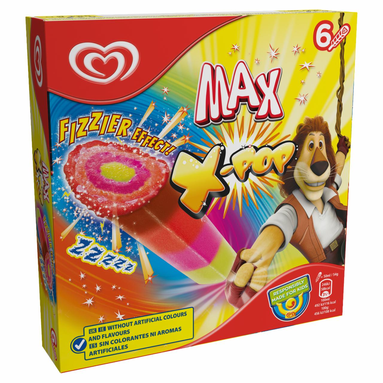 Képek - Max X-Pop jégkrém multipack 6 x 50 ml