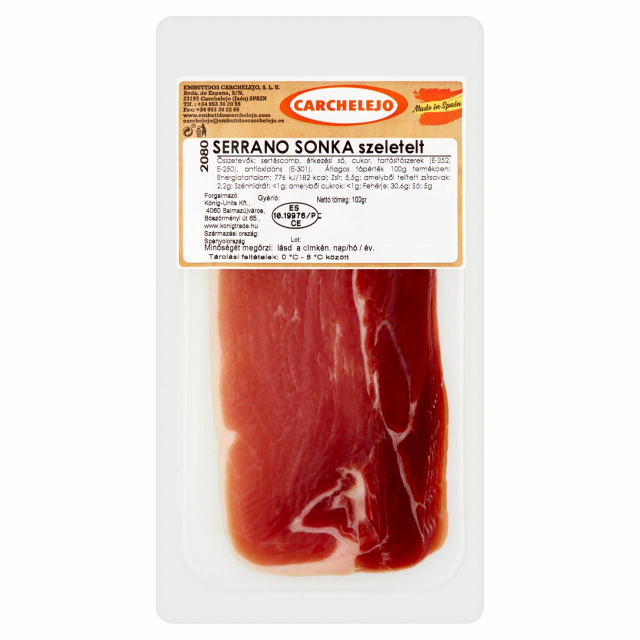 Képek - Carchelejo szeletelt Serrano sonka 100 g