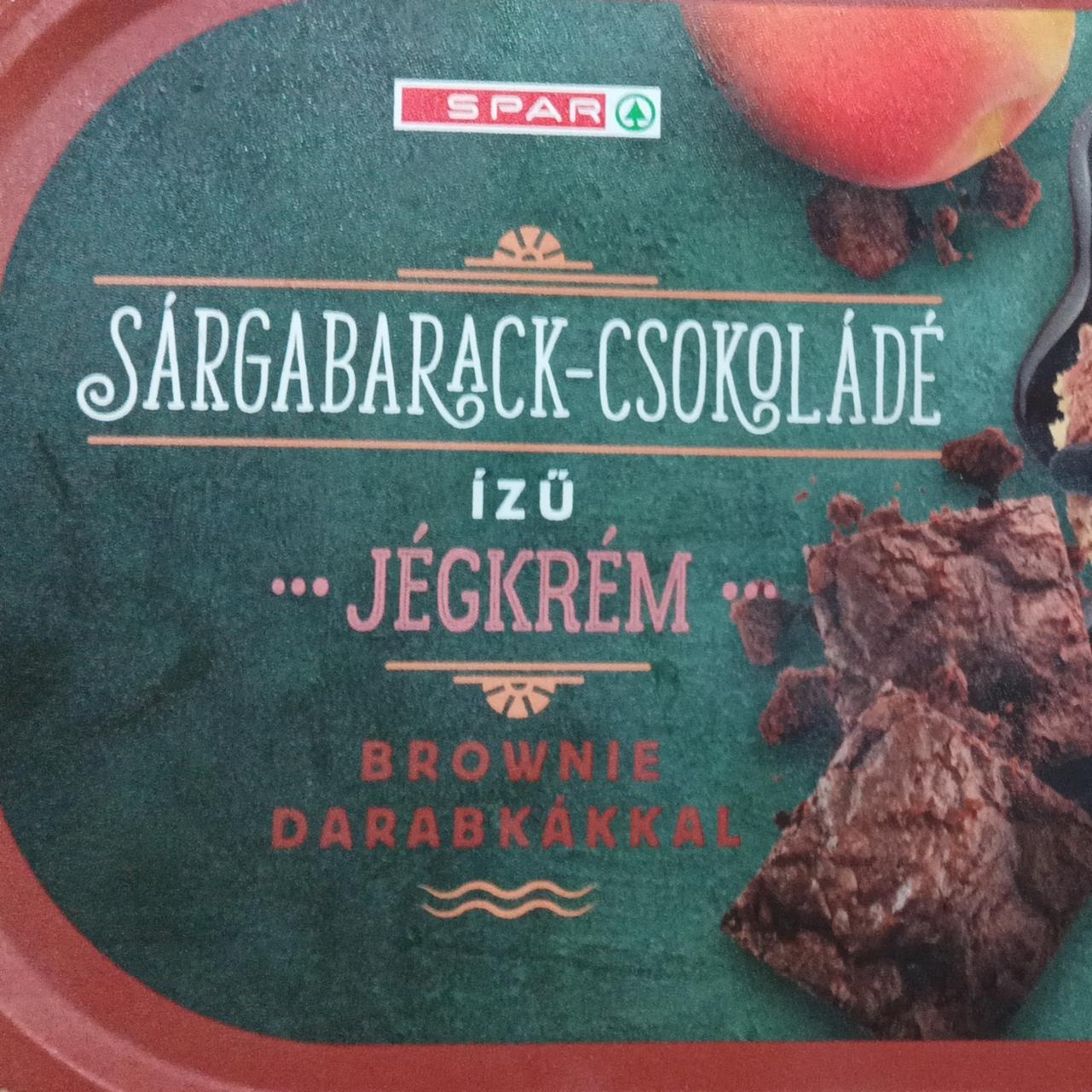 Képek - Sárgabarack-csokoládé ízű jégkrém brownie darabokkal Spar