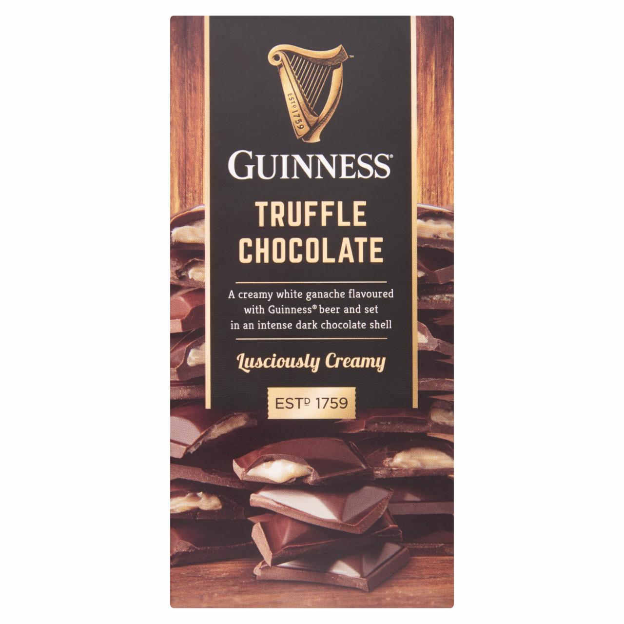 Képek - Guinness Bar Original Guiness sörös trüffelkrémmel töltött étcsokoládé 90 g