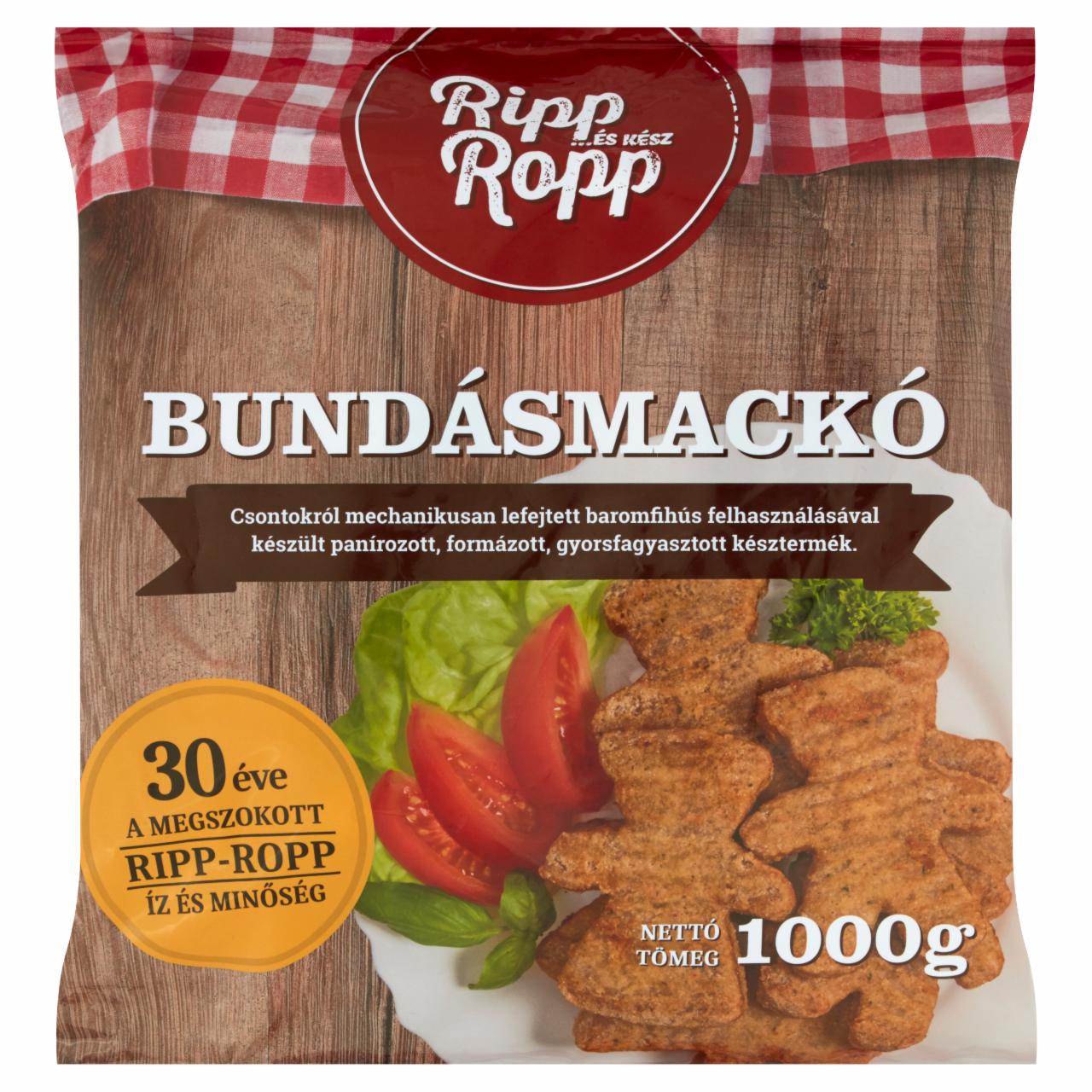 Képek - Ripp-Ropp Bundásmackó gyorsfagyasztott késztermék 1000 g