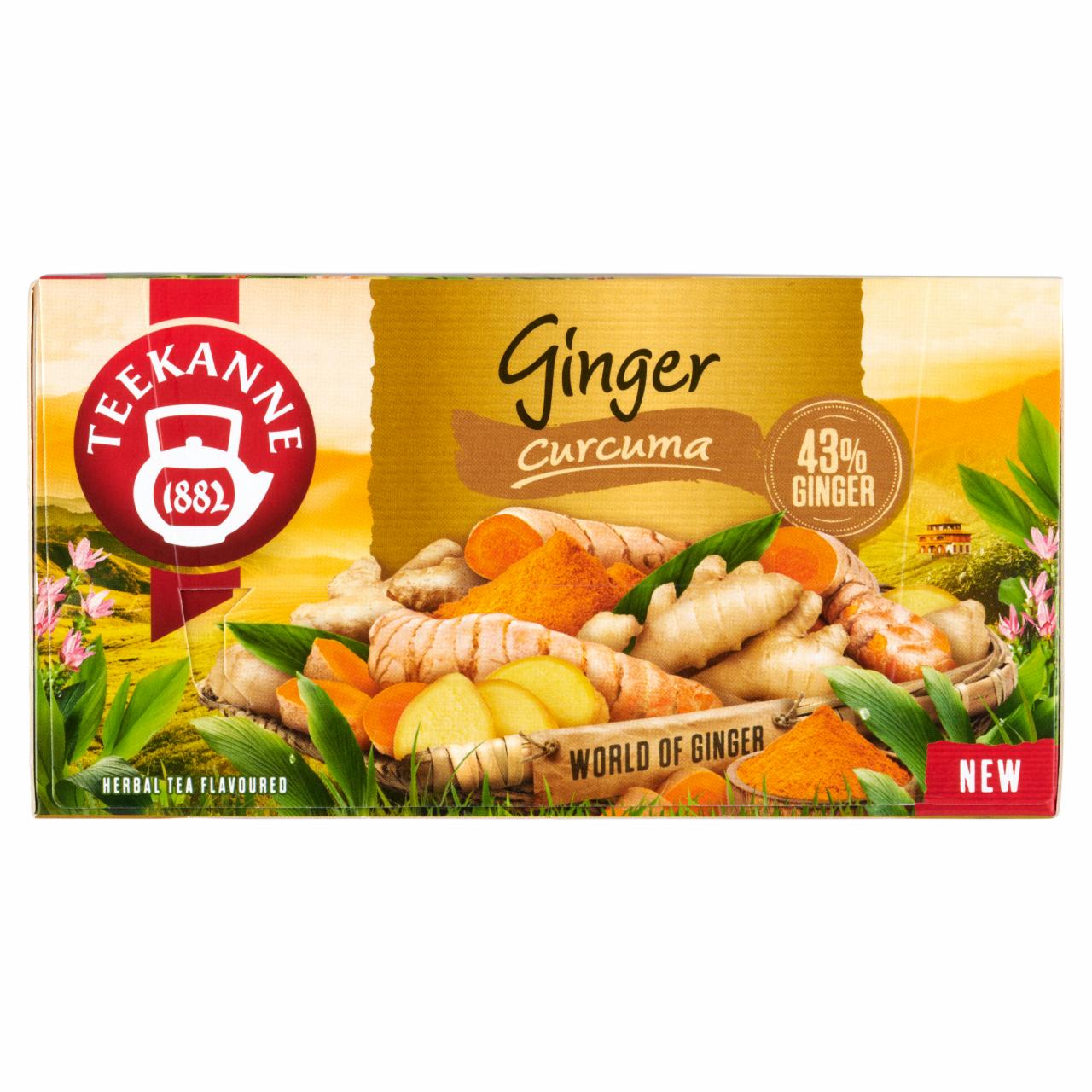 Képek - Teekanne World of Ginger herbatea keverék gyömbérrel és kurkumával 20 filter 35 g