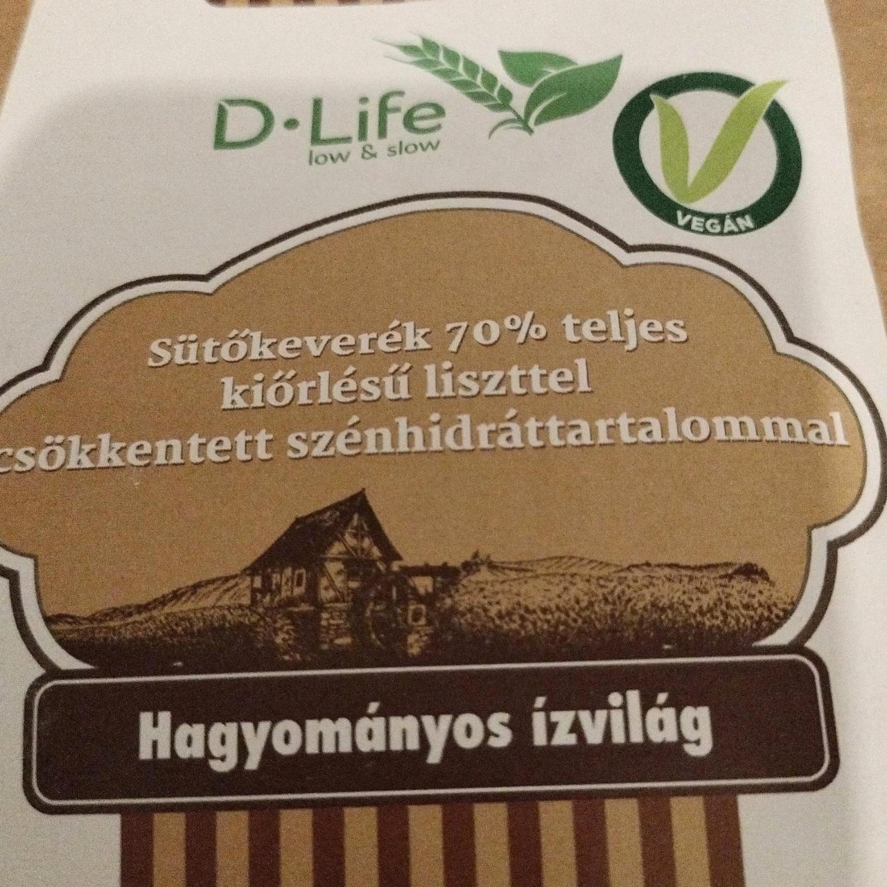 Képek - Sütőkeverèk 70% teljes kiőrlésű liszttel csökkentett szénhidráttartalommal D-Life