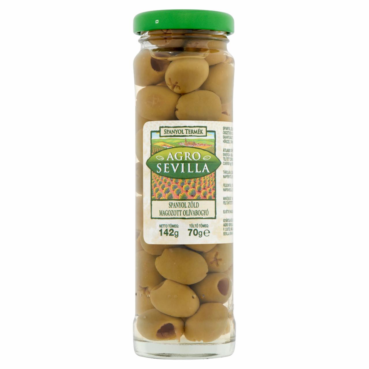 Képek - Agro Sevilla spanyol zöld magozott olívabogyó 142 g