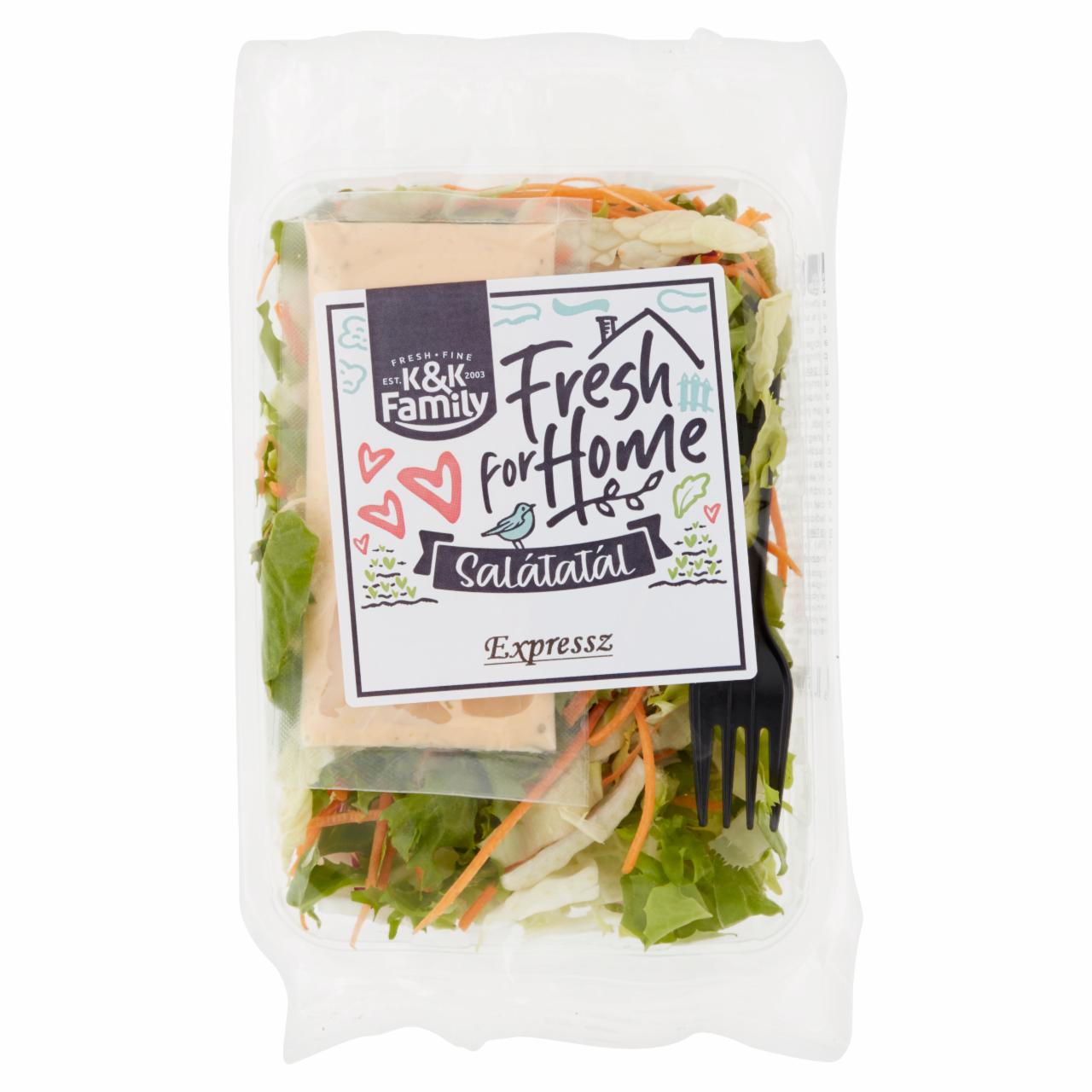 Képek - K&K Family Fresh for Home Express salátatál ezersziget öntettel 150 g