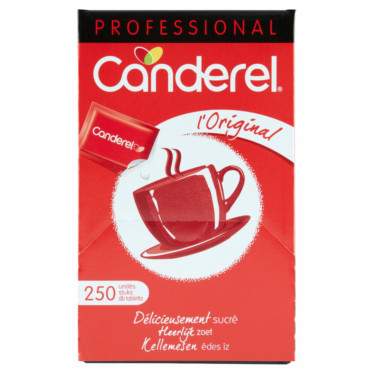 Képek - Canderel Professional l'Original aszpartám és aceszulfám-K alapú asztali édesítőszer 250 db 21,25 g