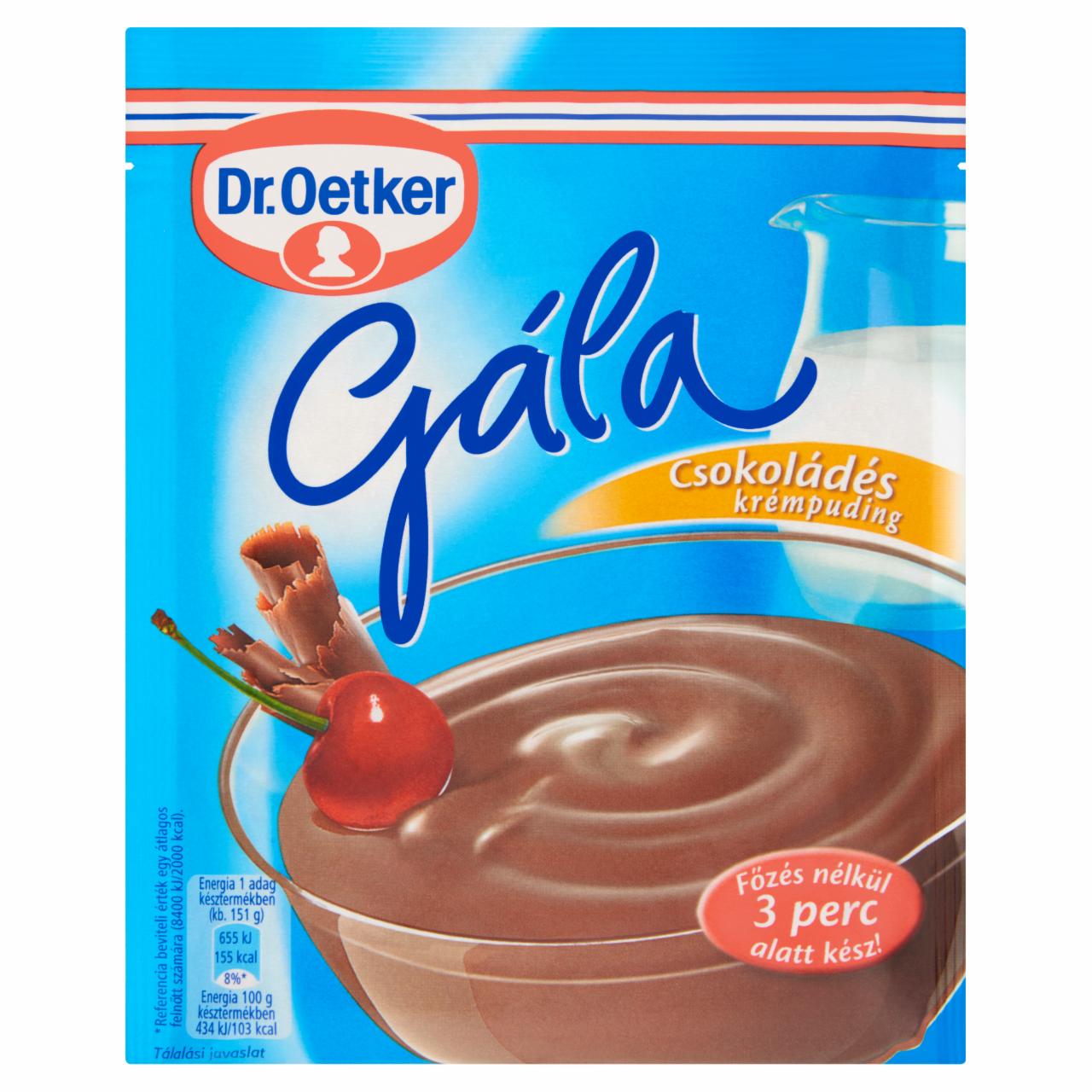 Képek - Dr. Oetker Gála csokoládés krémpudingpor 104 g