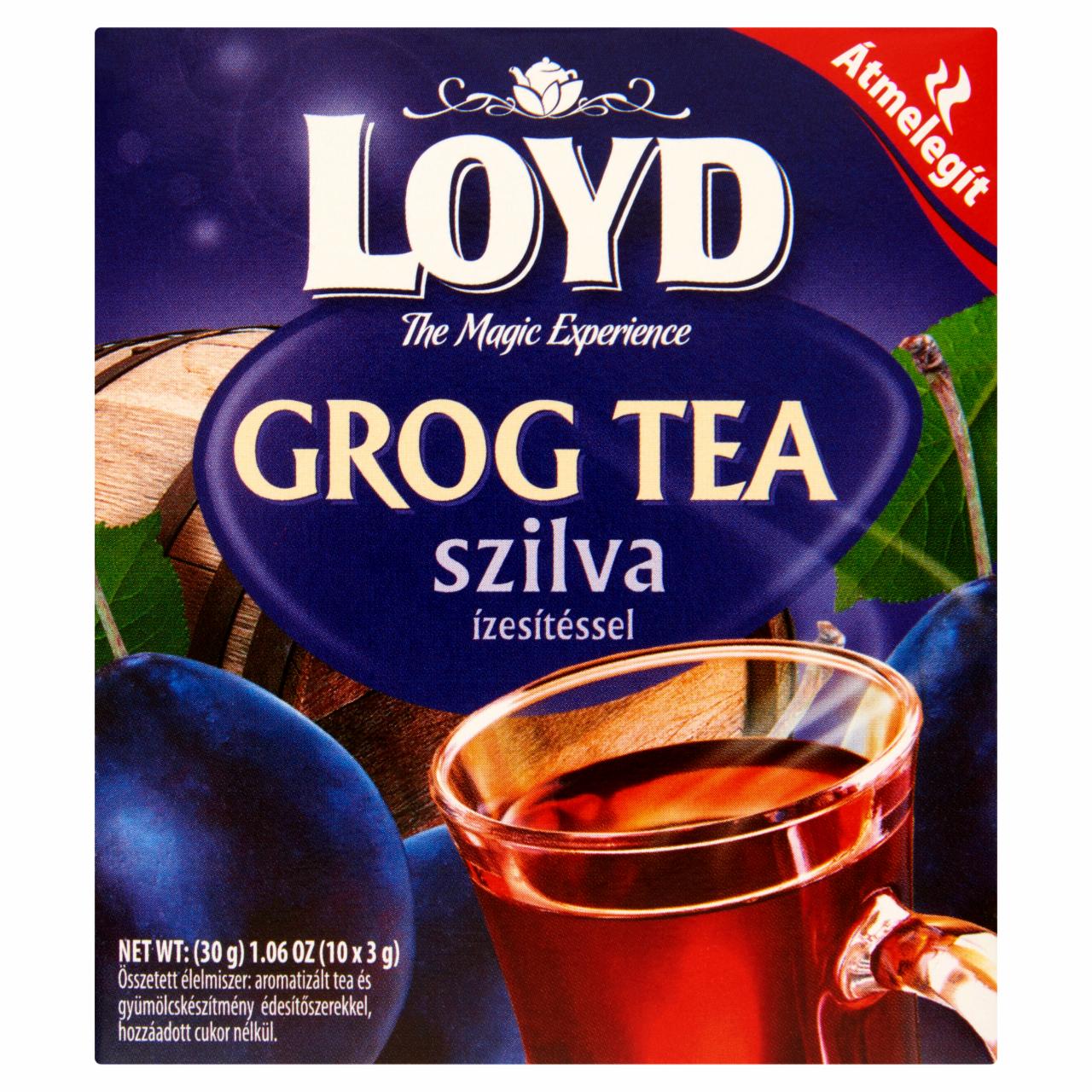 Képek - Loyd Grog tea szilva ízesítéssel 10 filter 30 g
