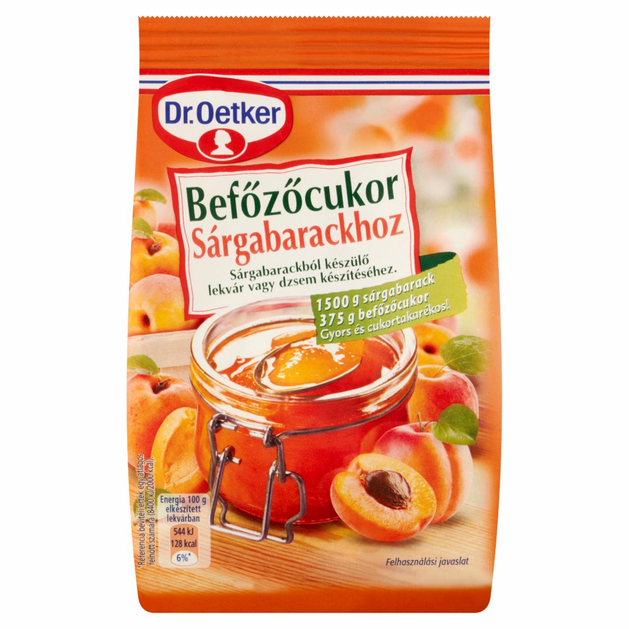 Képek - Dr. Oetker befőzőcukor sárgabarackhoz 375 g