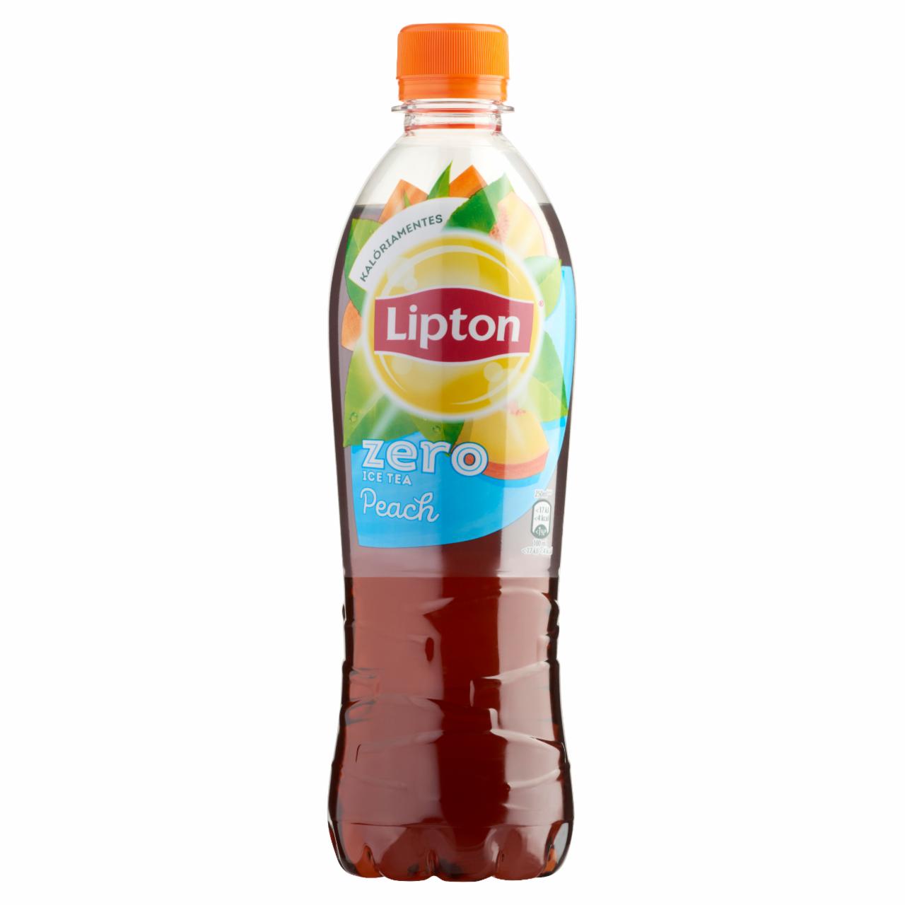 Képek - Lipton Ice Tea Zero energiamentes őszibarackízű szénsavmentes üdítőital édesítőszerekkel 500 ml