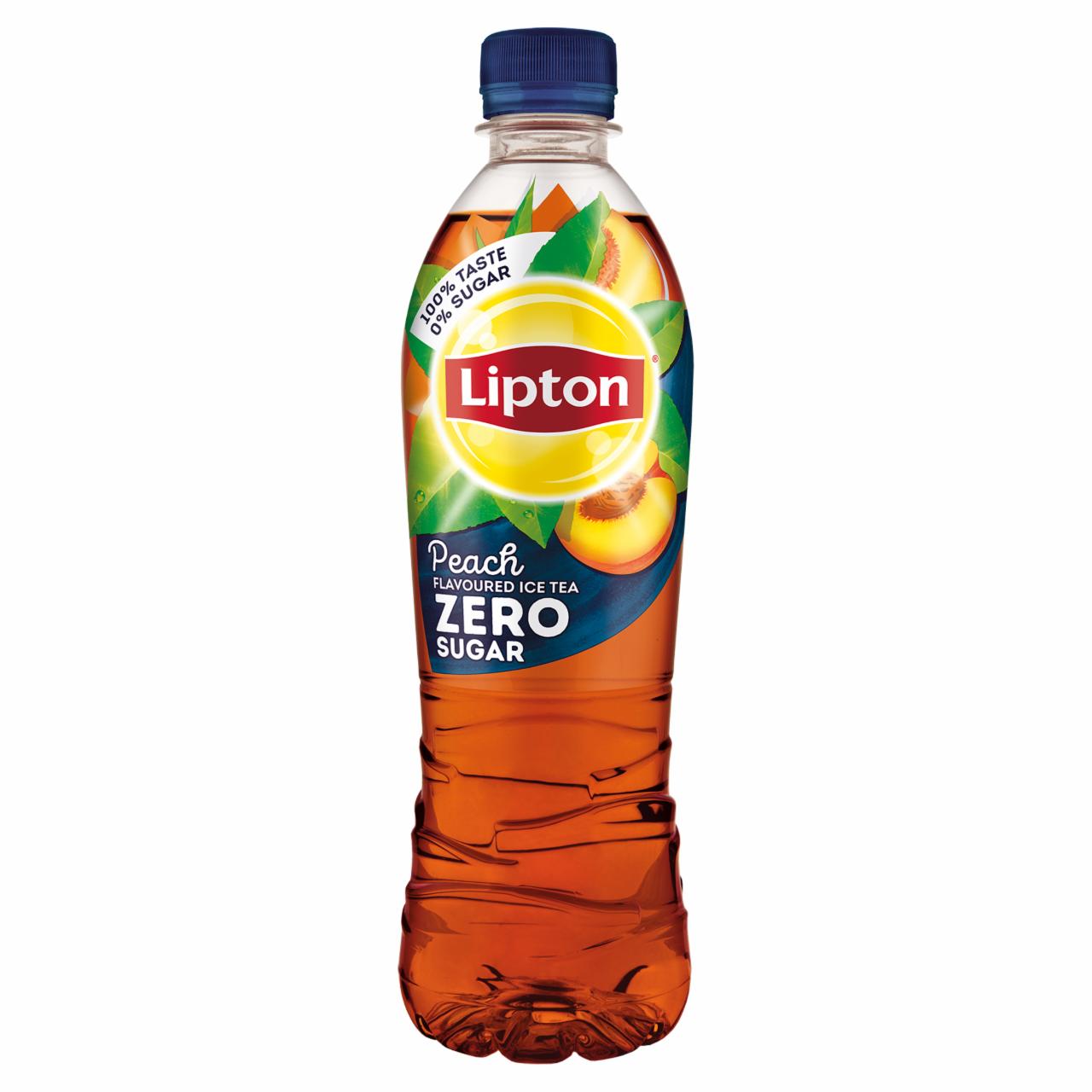 Képek - Lipton Ice Tea Zero energiamentes őszibarackízű szénsavmentes üdítőital édesítőszerekkel 500 ml