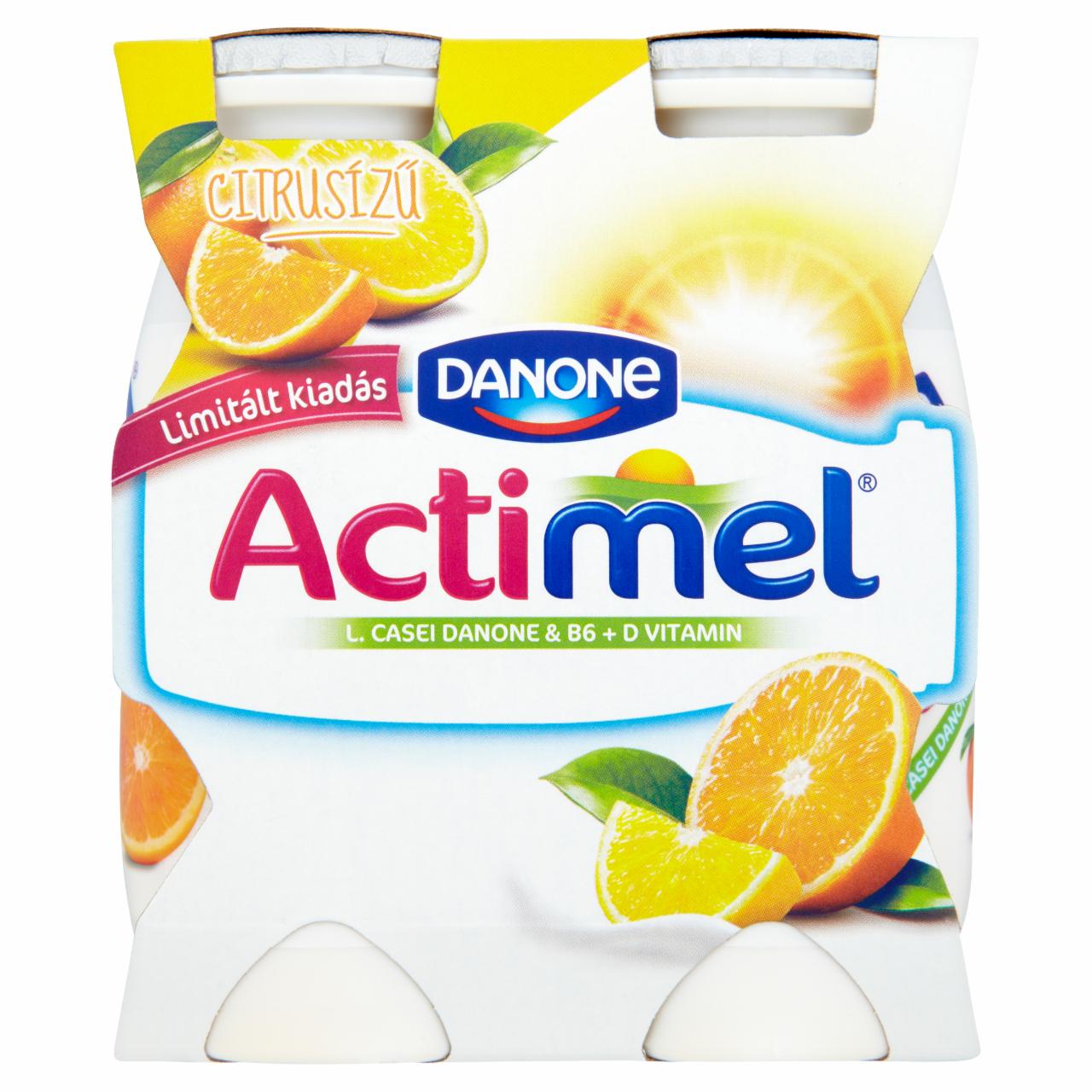 Képek - Danone Actimel zsírszegény, élőflórás, citrusízű joghurtital 4 x 100 g