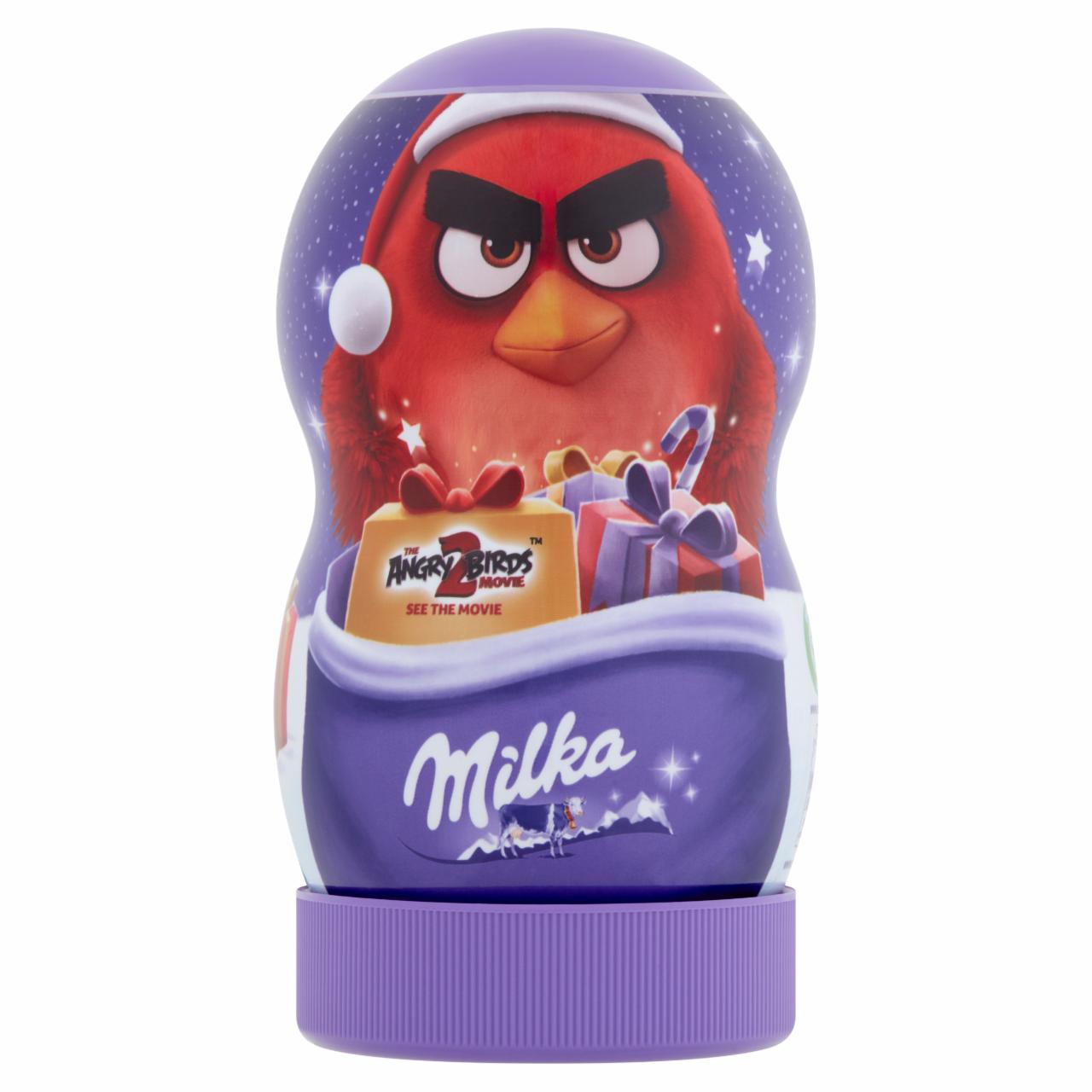 Képek - Milka The Angry Birds 2 töltött tejcsokoládé és tejcsokoládé drazsé válogatás 81 g