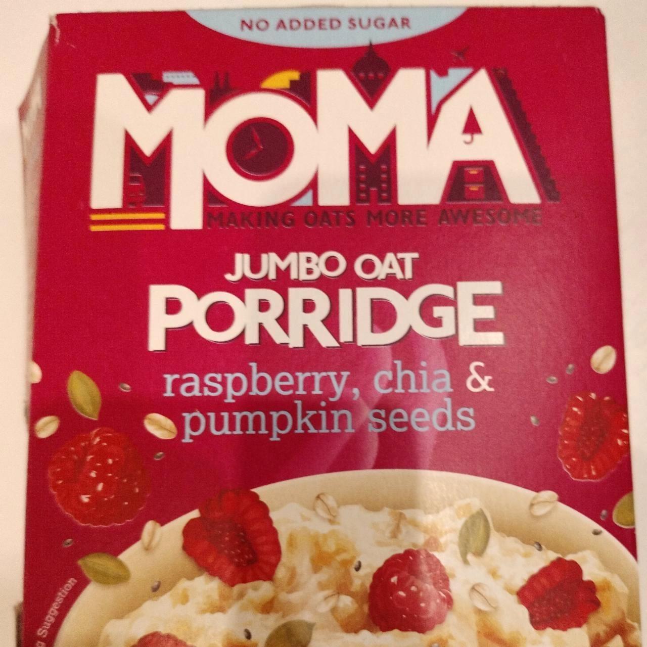 Képek - Jumbo oat porridge Raspberry, chia & pumpkin seeds Moma