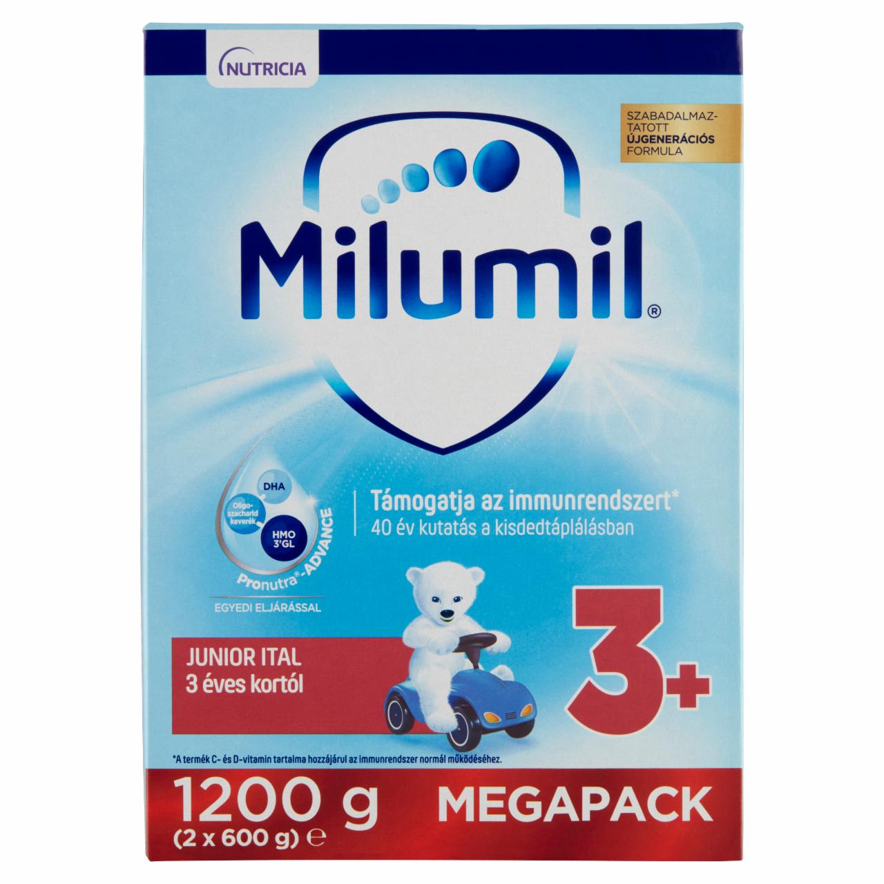 Képek - Milumil Junior 3+ ital 3 éves kortól 2 x 600 g (1200 g)