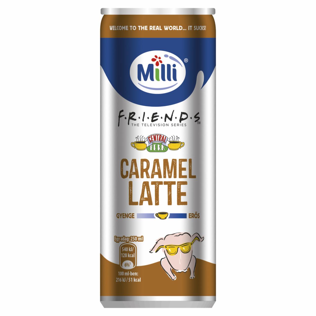 Képek - Milli Caramell Latte karamella ízesítésű tejkészítmény 250 ml