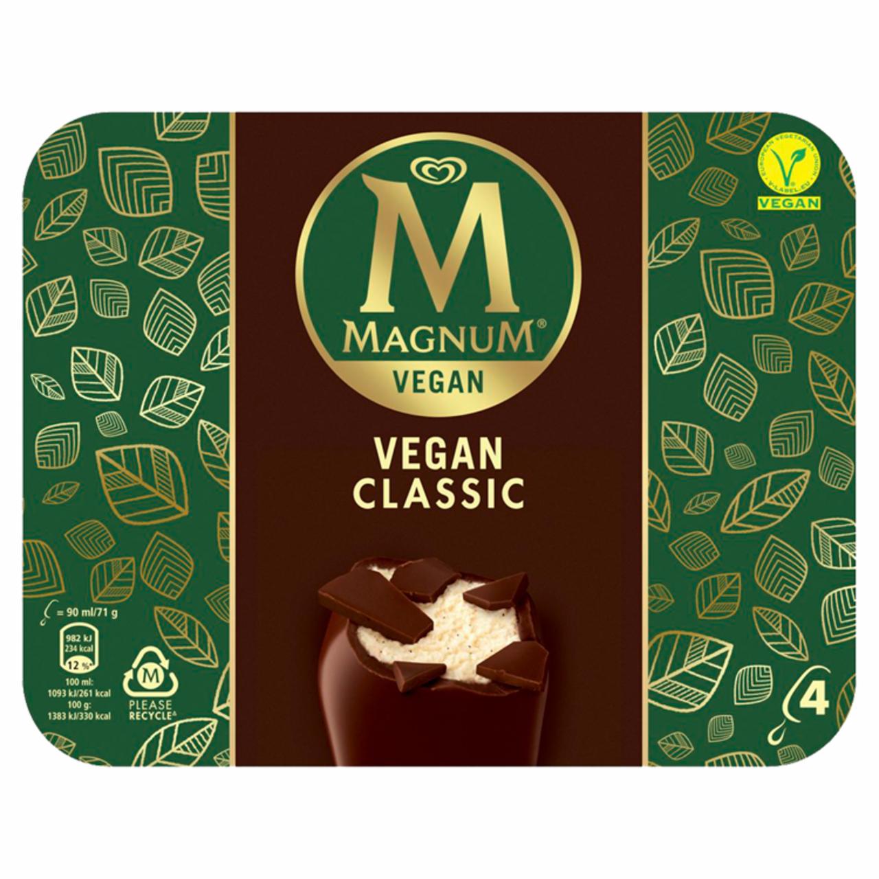 Képek - Magnum multipack jégkrém Vegán Classic 4 x 90 ml