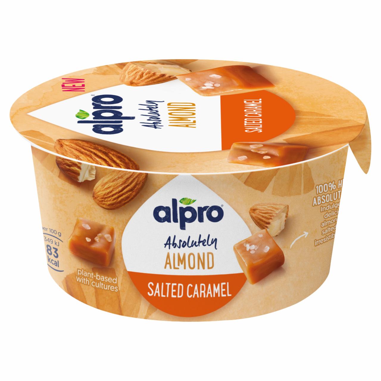 Képek - Alpro fermentált, sós-karamellás mandulakészítmény hozzáadott kalciummal és vitaminokkal 120 g