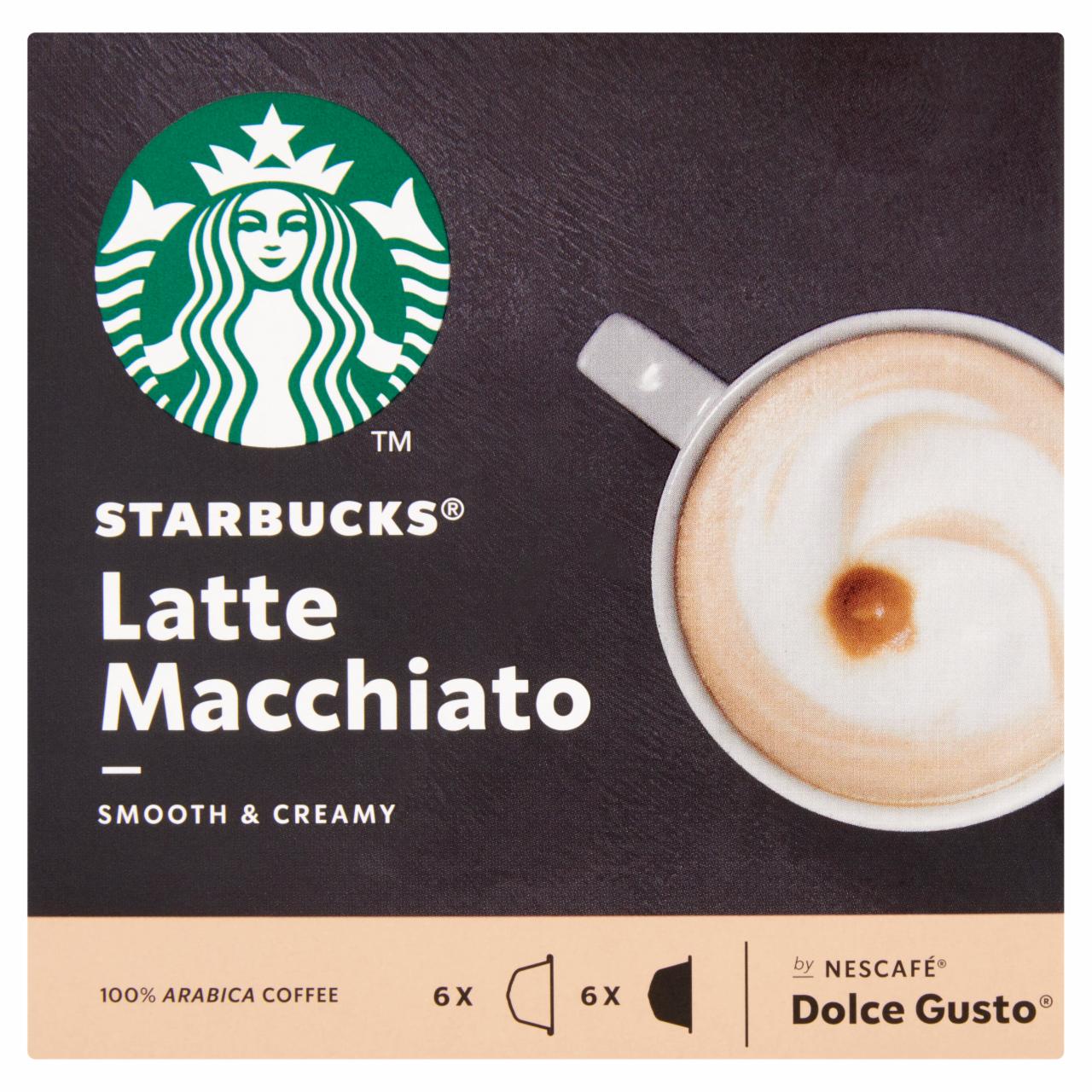 Képek - Starbucks by Nescafé Dolce Gusto Latte Macchiato tej- és kávékapszula 12 db/6 csésze 129 g