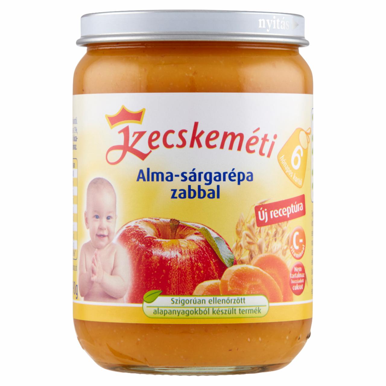 Képek - KecskemĂ©ti alma-sĂˇrgarĂ©pa zabbal bĂ©bidesszert 6 hĂłnapos kortĂłl 190 g