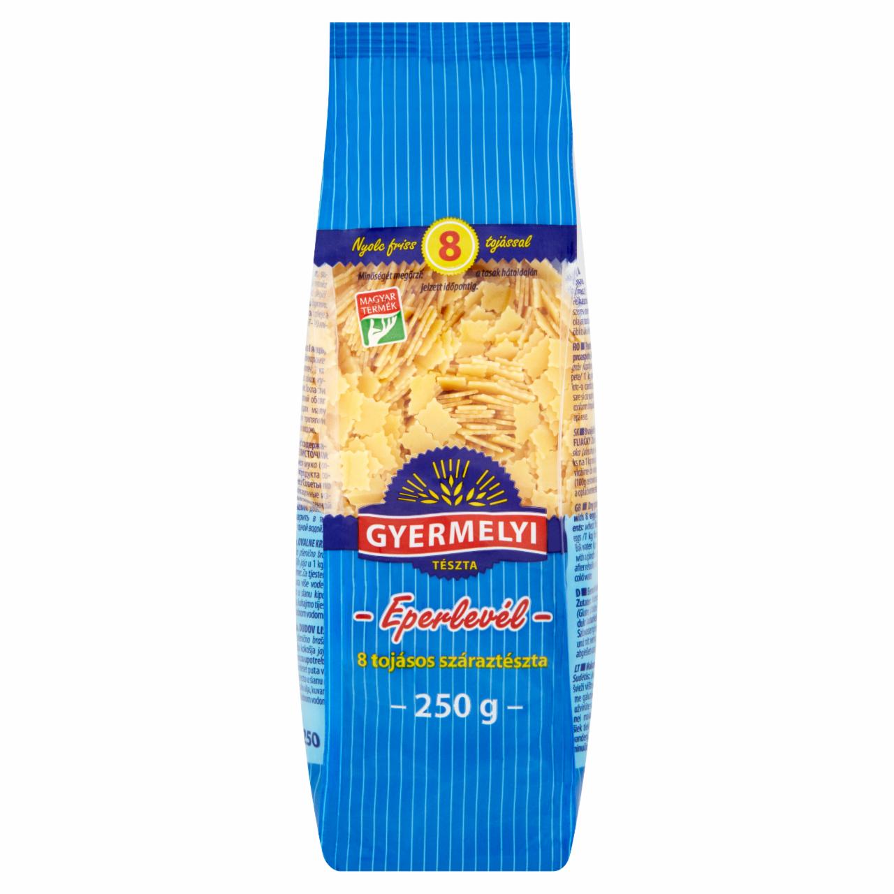 Képek - Gyermelyi eperlevél 8 tojásos száraztészta 250 g