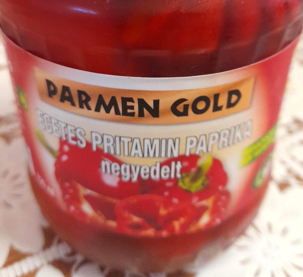 Képek - Ecetes pritamin paprika negyedelt Parmen gold