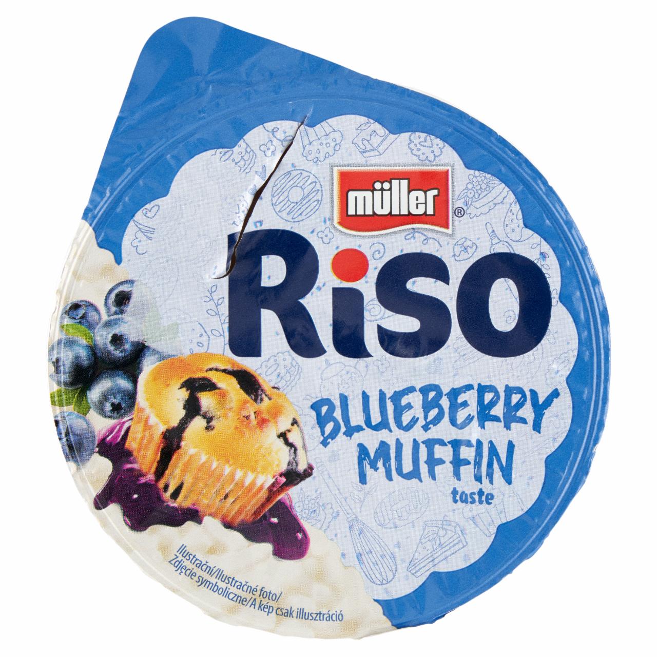 Képek - Müller Riso tejberizs desszert áfonya készítménnyel 175 g 
