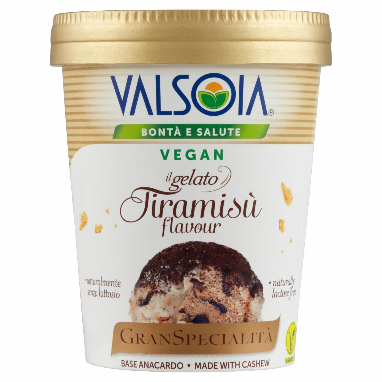 Képek - Valsoia vegán tiramisu jégkrém 510 ml 