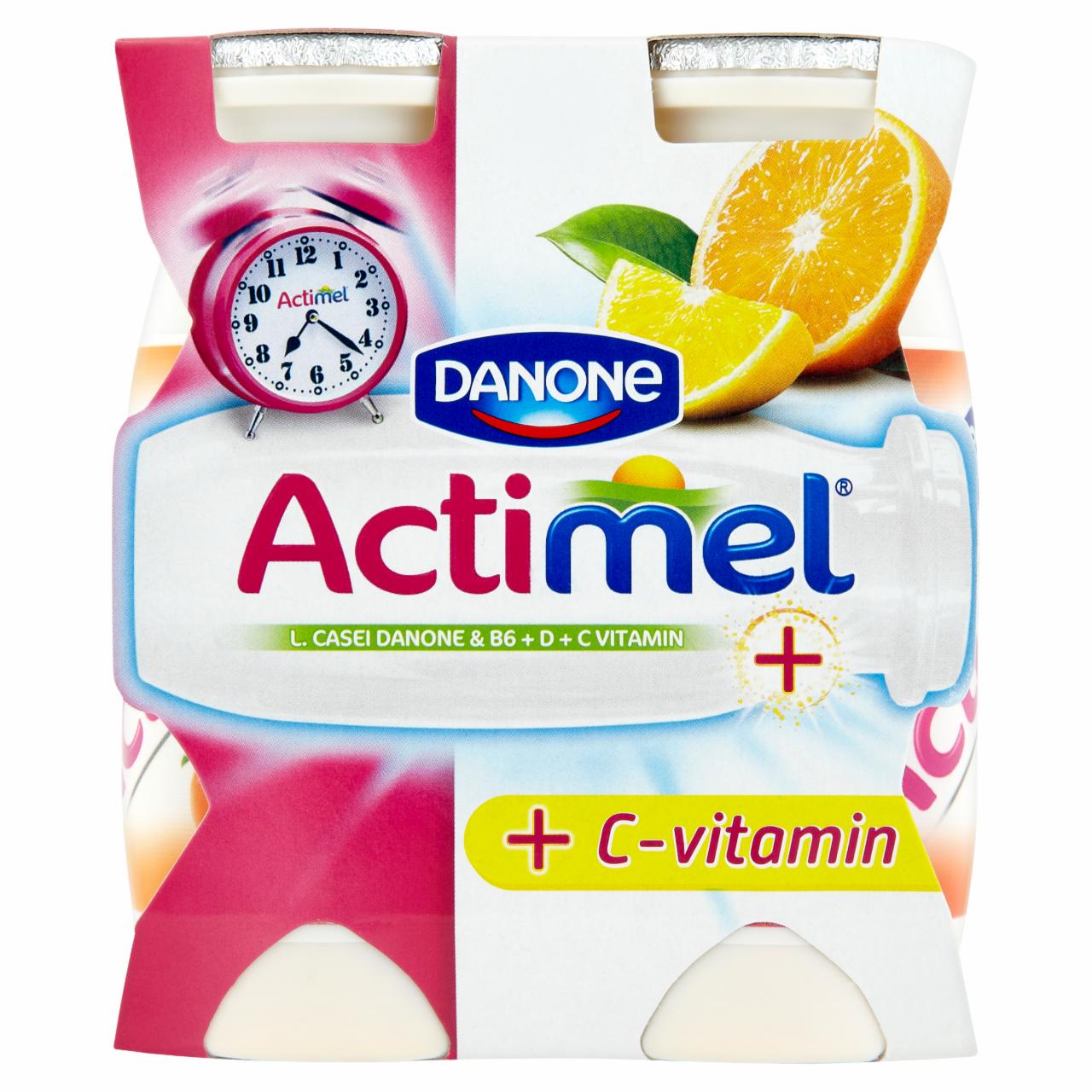 Képek - Danone Actimel L. casei Danone zsírszegény, élőflórás, citrusízű joghurtital 4 x 100 g