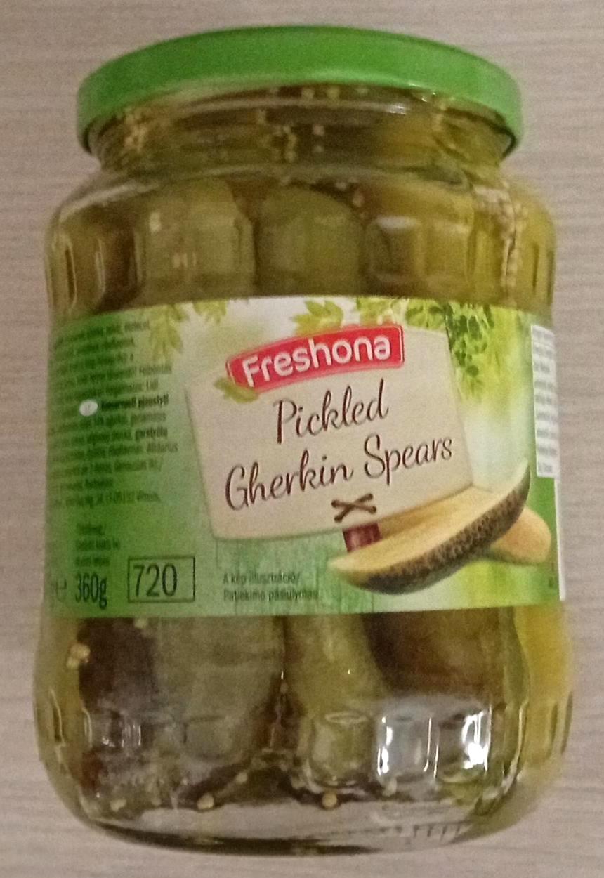 Képek - Pickled Gherkin Spears Savanyított negyedelt uborka Freshona