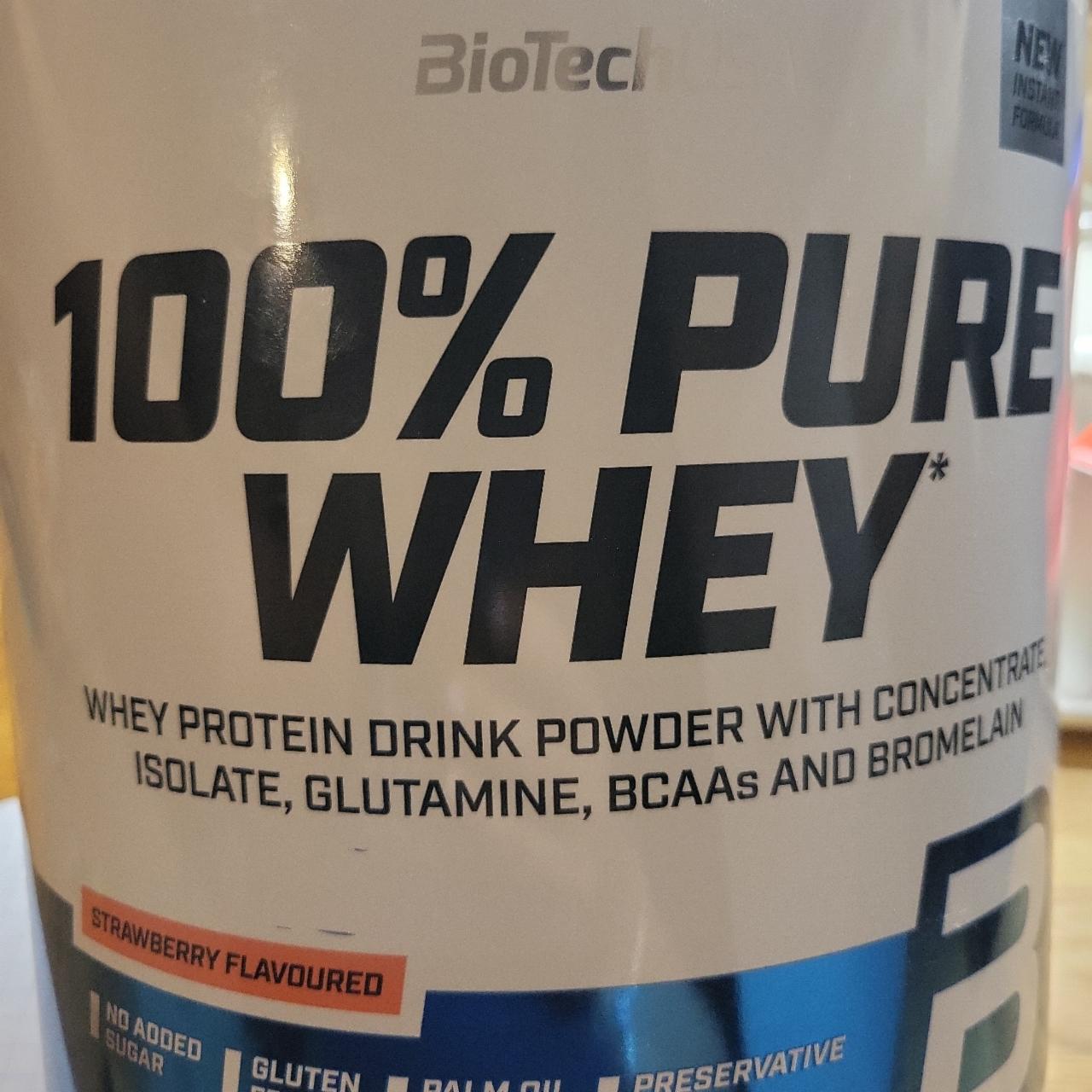 Képek - 100% Pure Whey Strawberry BioTechUSA