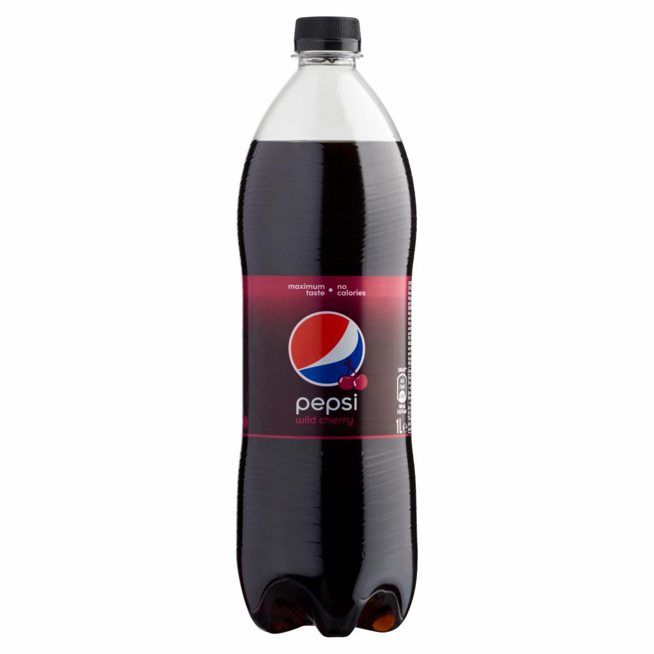 Képek - Pepsi Black colaízű energiamentes szénsavas üdítőital édesítőszerekkel meggy ízesítéssel 1 l