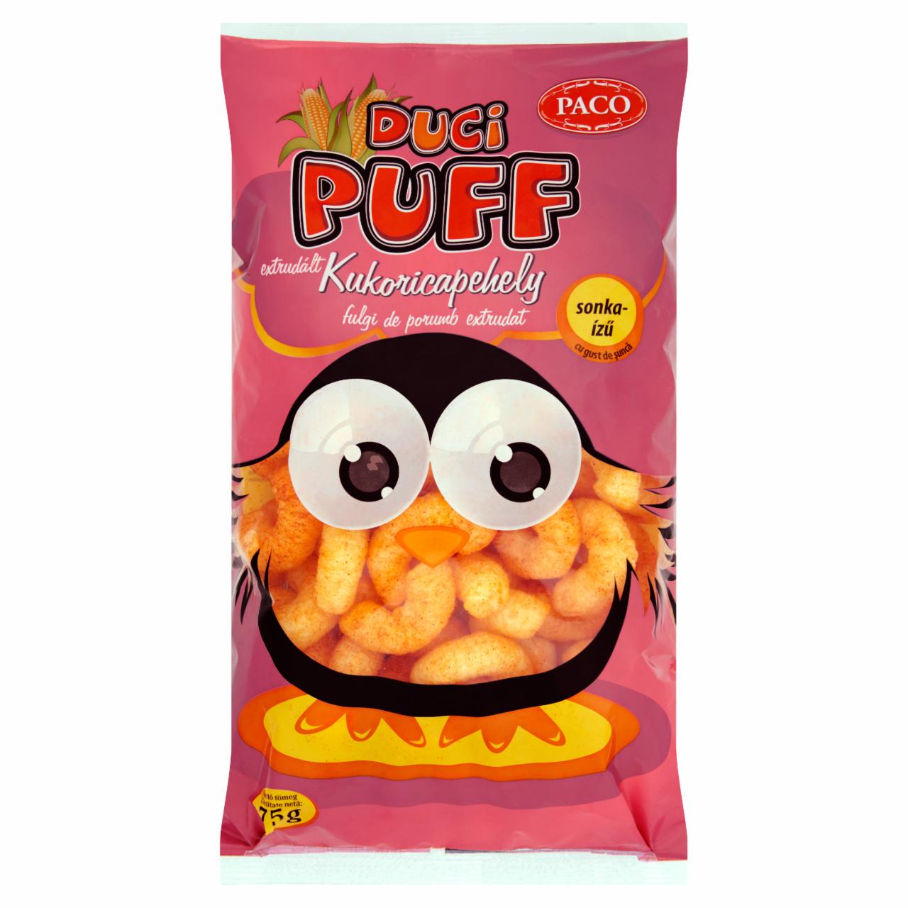 Képek - Paco Duci Puff extrudált sonkaízű kukoricapehely 75 g