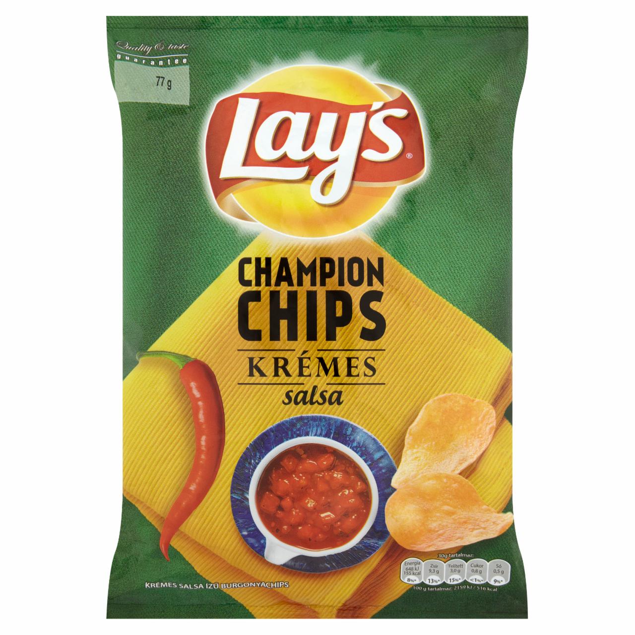 Képek - Lay's Champion Chips krémes salsa ízű burgonyachips 77 g