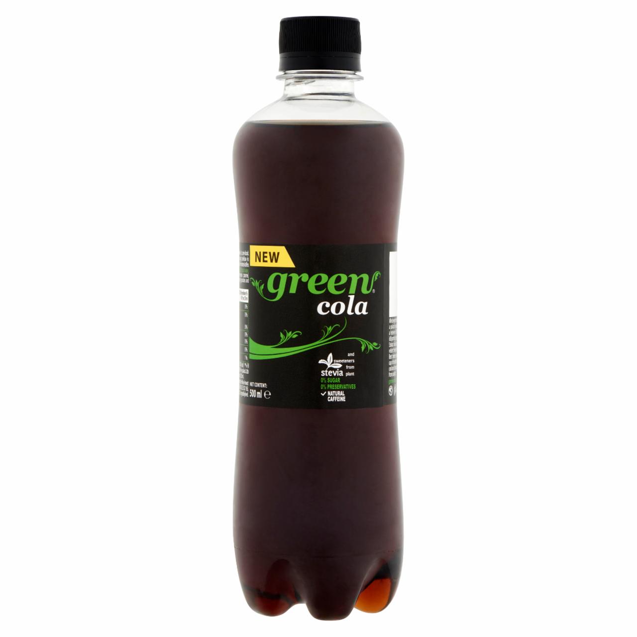 Képek - Green cola ízű szénsavas üdítőital stevia-val ízesítve 500 ml