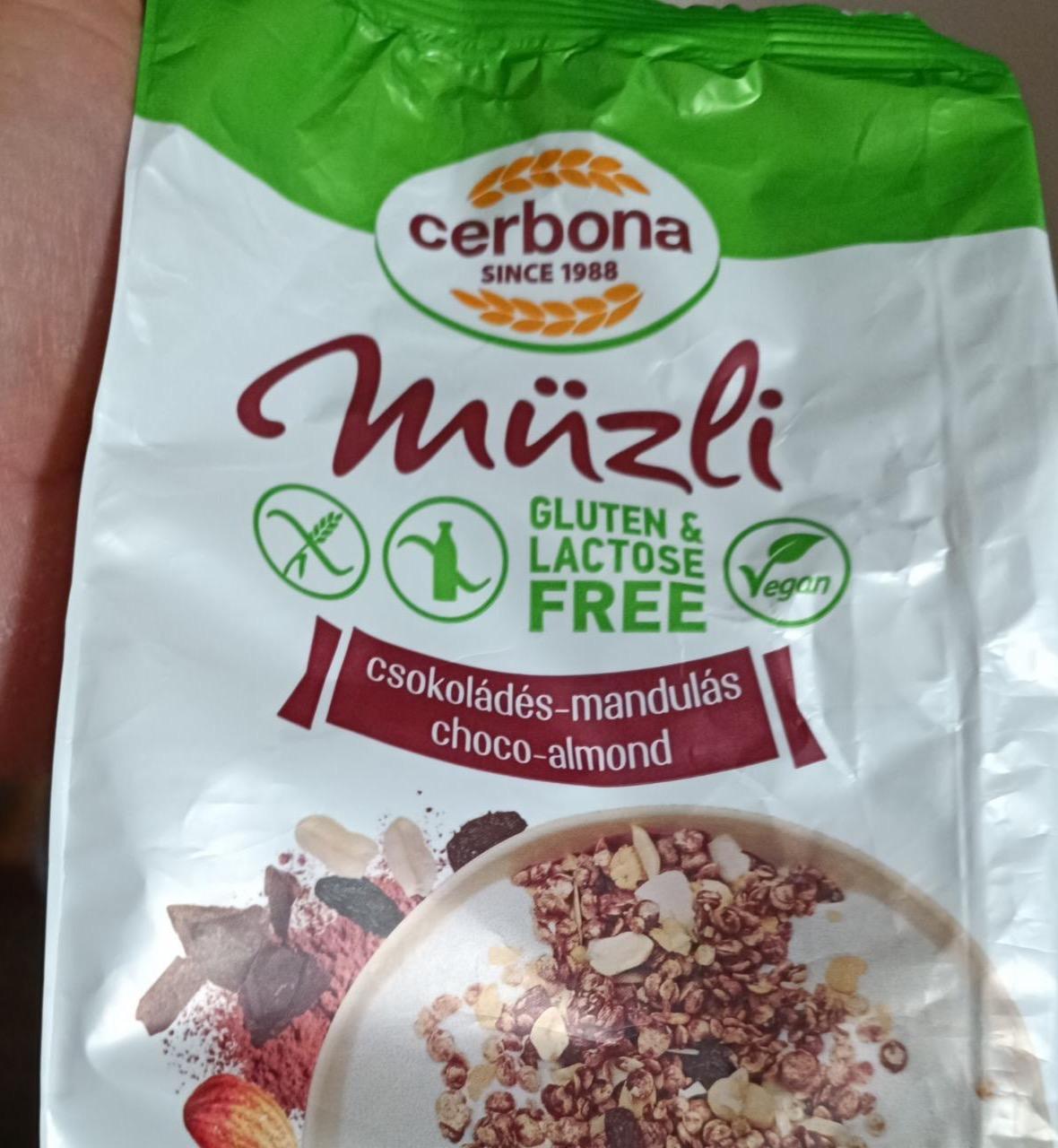 Képek - Müzli csokoládés-mandulás gluténmentes Cerbona