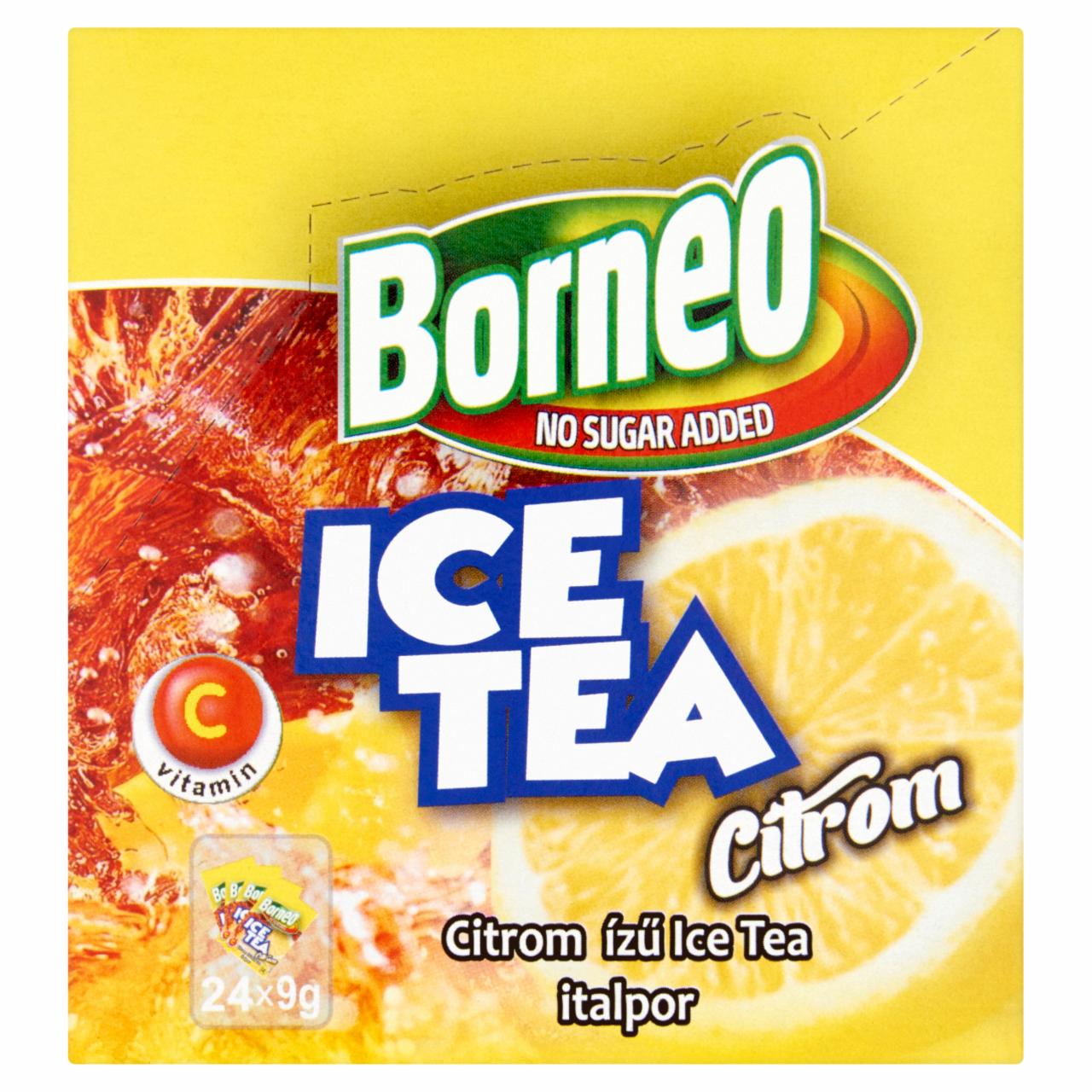 Képek - Borneo Ice Tea citrom ízű italpor 24 x 9 g